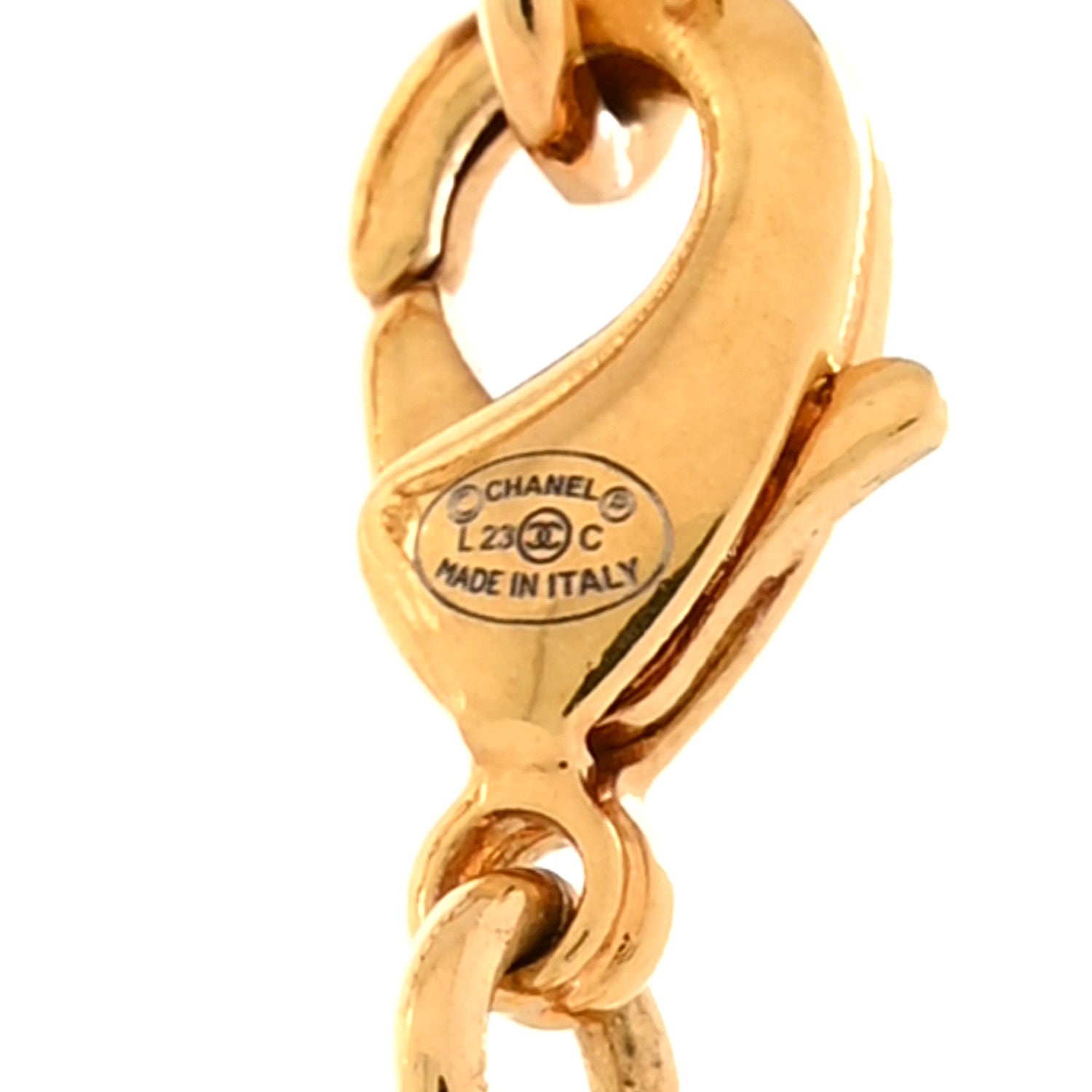 Chanel Metal Crystal CC Marquise Choker Gold 5 of 6