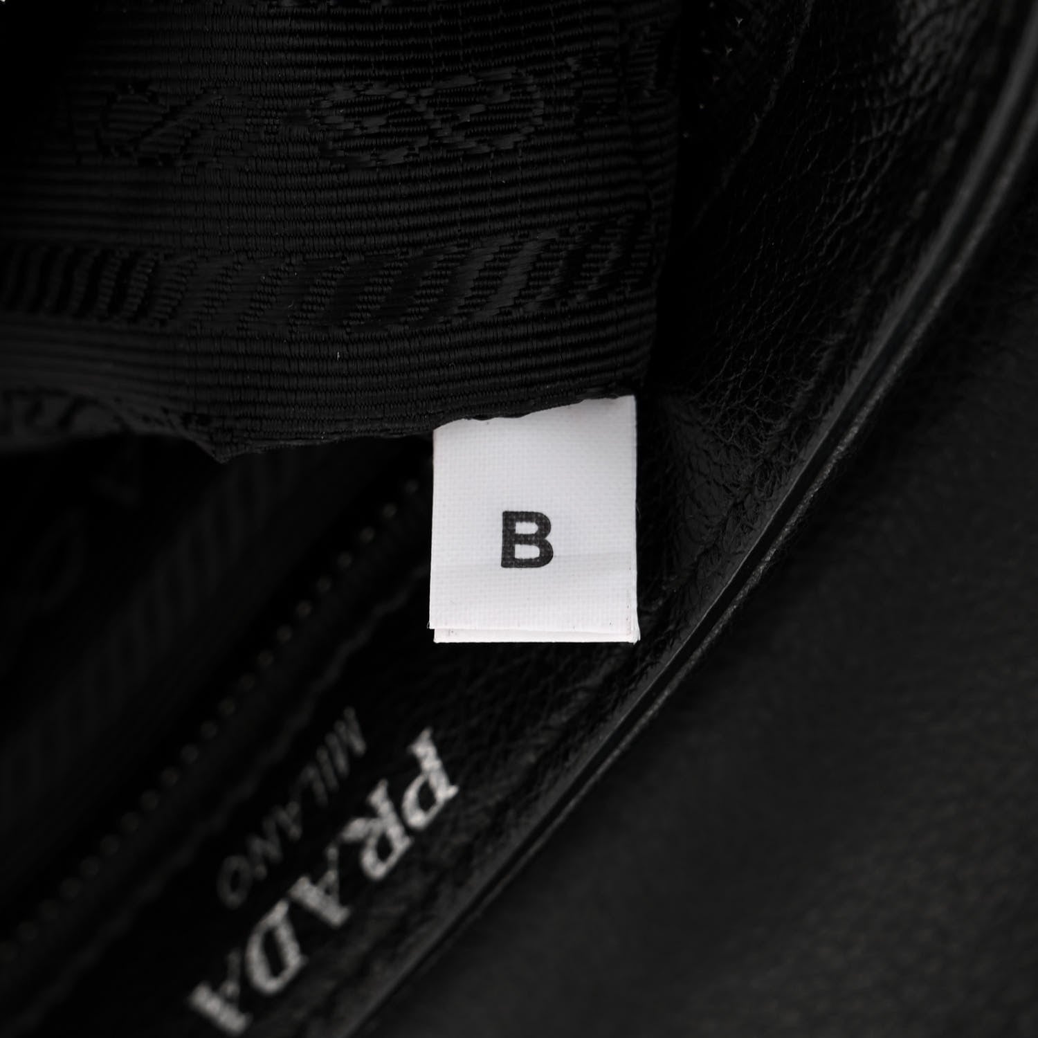 Prada Glace Calfskin Studded Crossbody Black 8 of 11