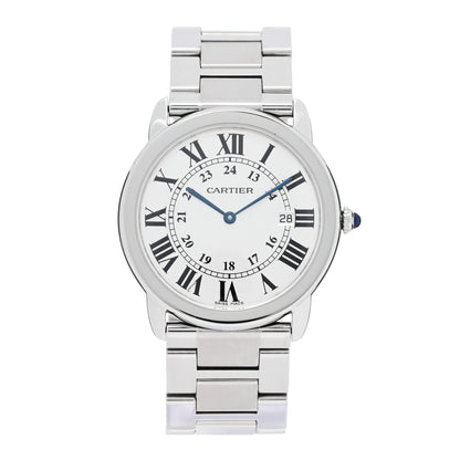 Cartier Stainless Steel 36mm Ronde Solo Quartz Watch 1 of 4