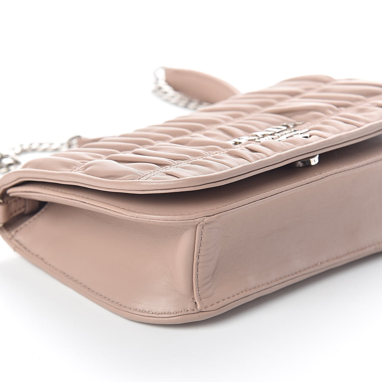 Nappa Gaufre Flap Cipria