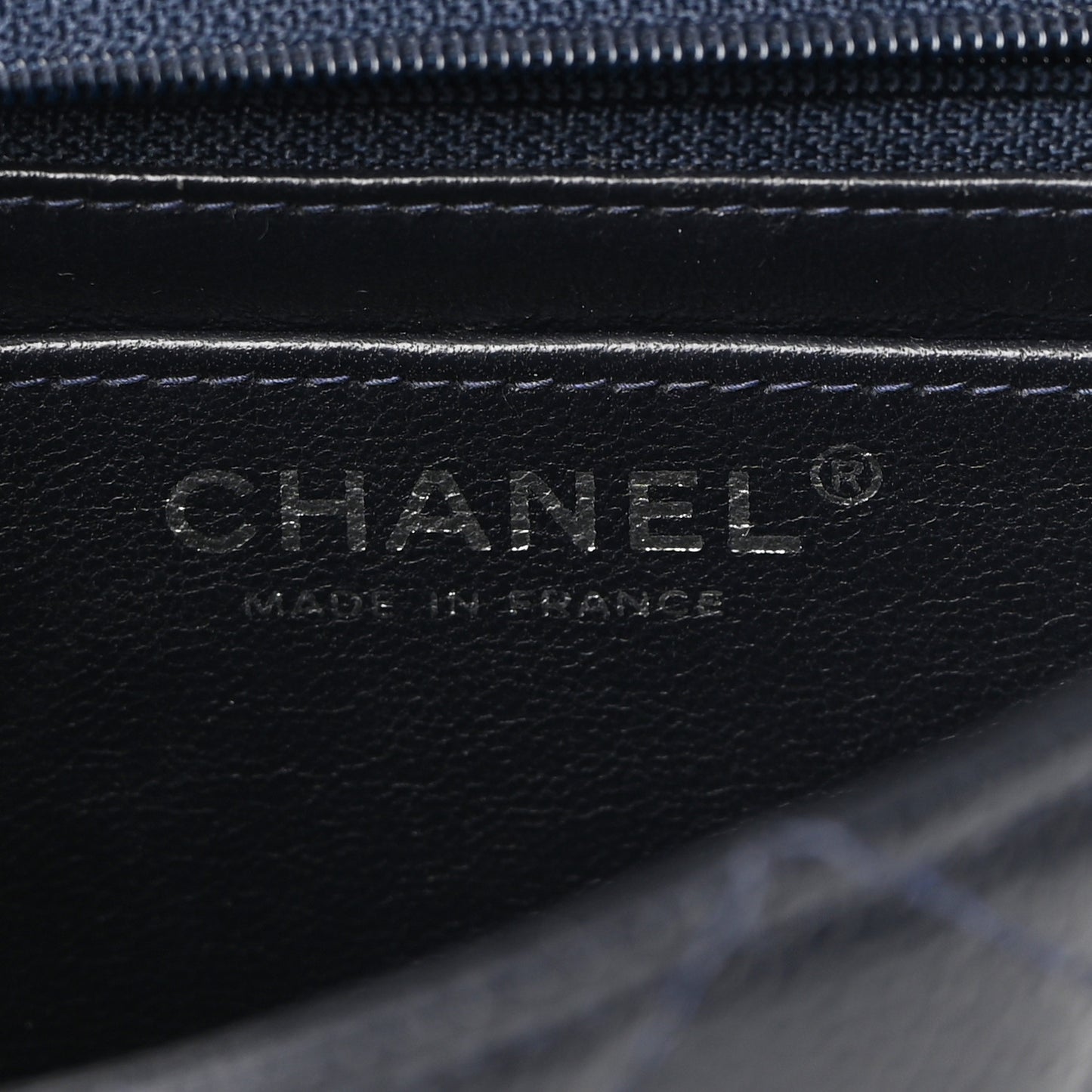 Caviar Quilted Mini Square Flap Navy