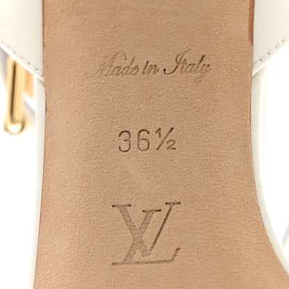 Louis Vuitton Patent Calfskin Shake Platform Sandal 36.5 White 7 of 13