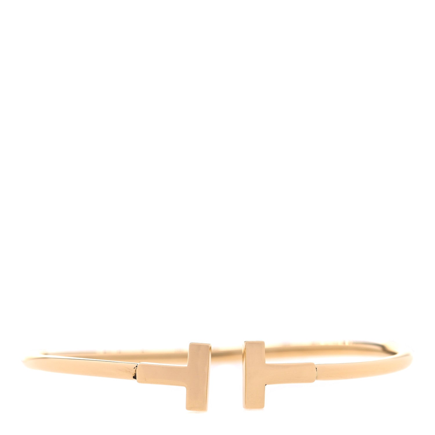 Tiffany 18K Yellow Gold T Wire Bracelet 1 of 4