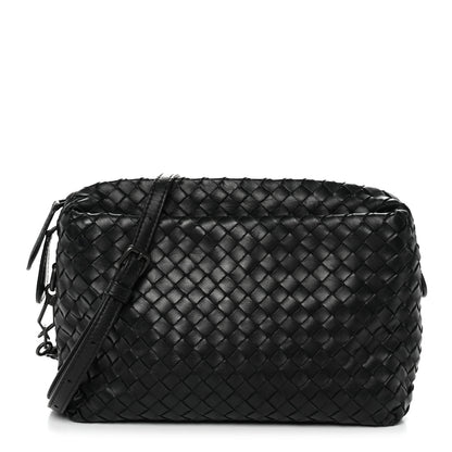 Bottega Veneta Nappa Intrecciato Crossbody Messenger Black 1 of 13
