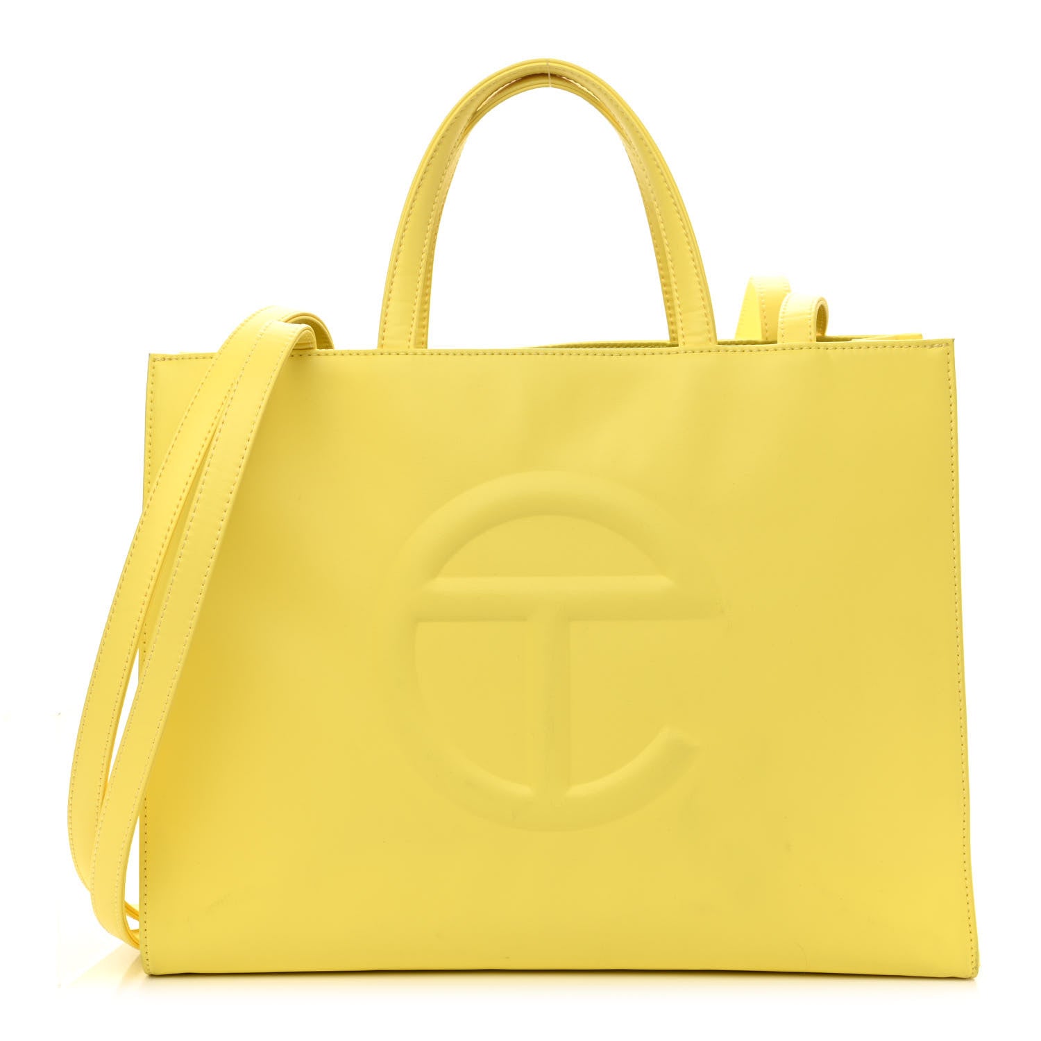 Telfar Vegan Leather Medium Shopping Bag Margarine 1 of 11