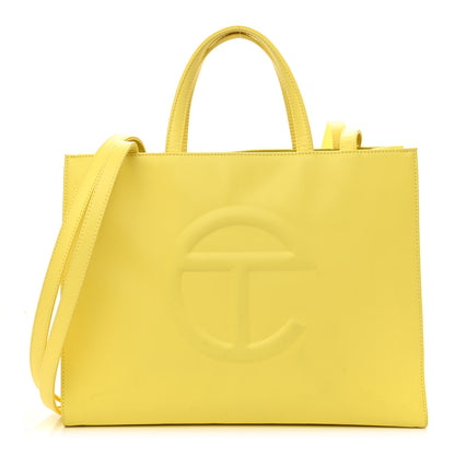 Telfar Vegan Leather Medium Shopping Bag Margarine 1 of 11