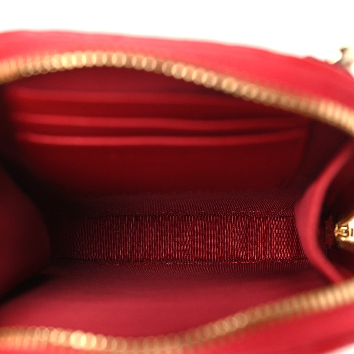 Christian Dior Lambskin Cannage Dioramour Lady Dior Phone Holder Bright Red 5 of 10
