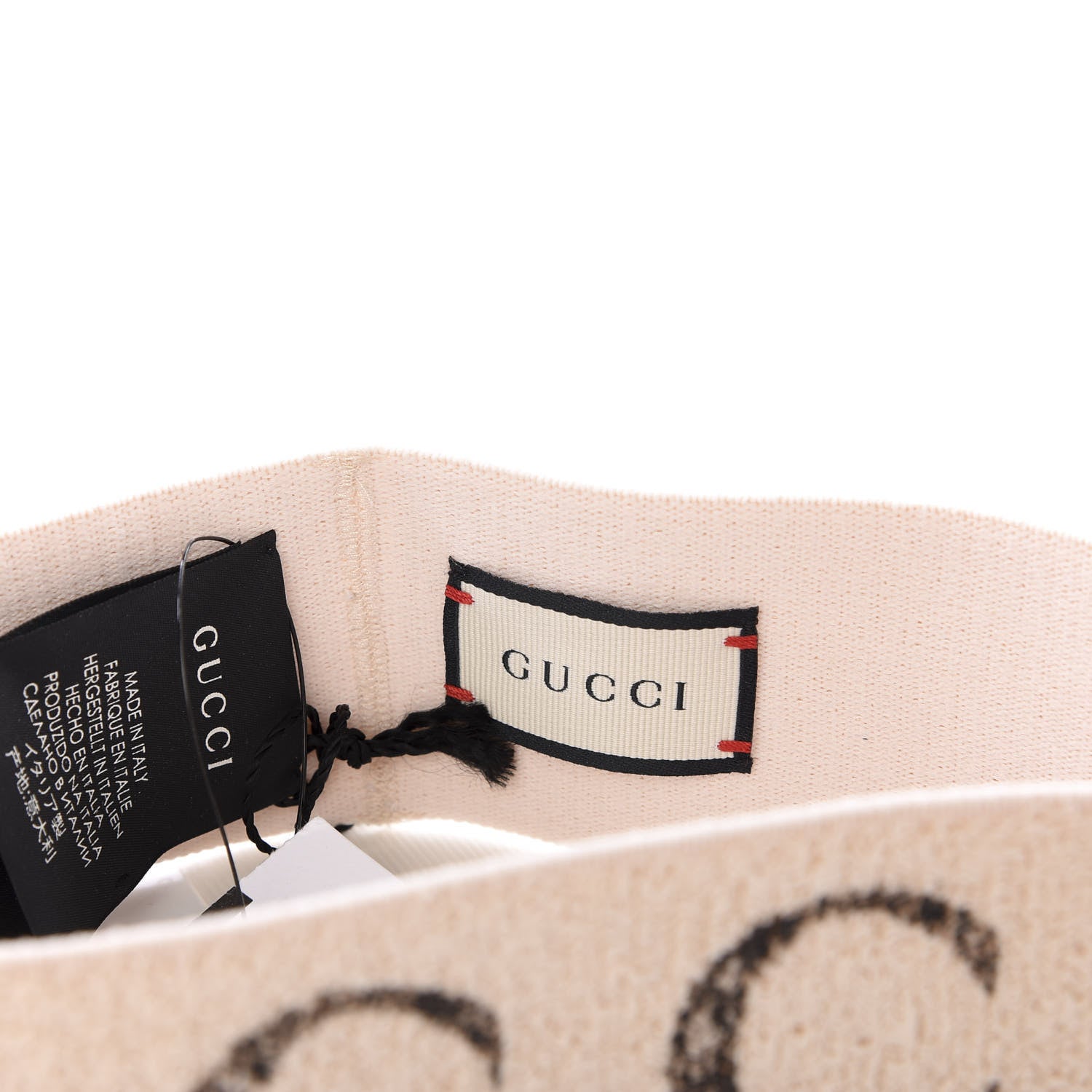 Gucci Cotton Elastic Logo Headband White 3 of 6