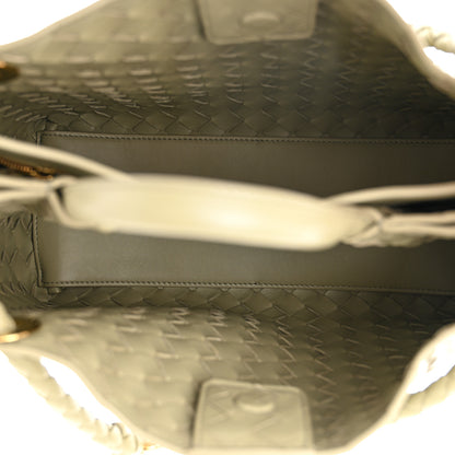 Bottega Veneta Nappa Intrecciato Medium Andiamo Shoulder Bag Travertine 5 of 9