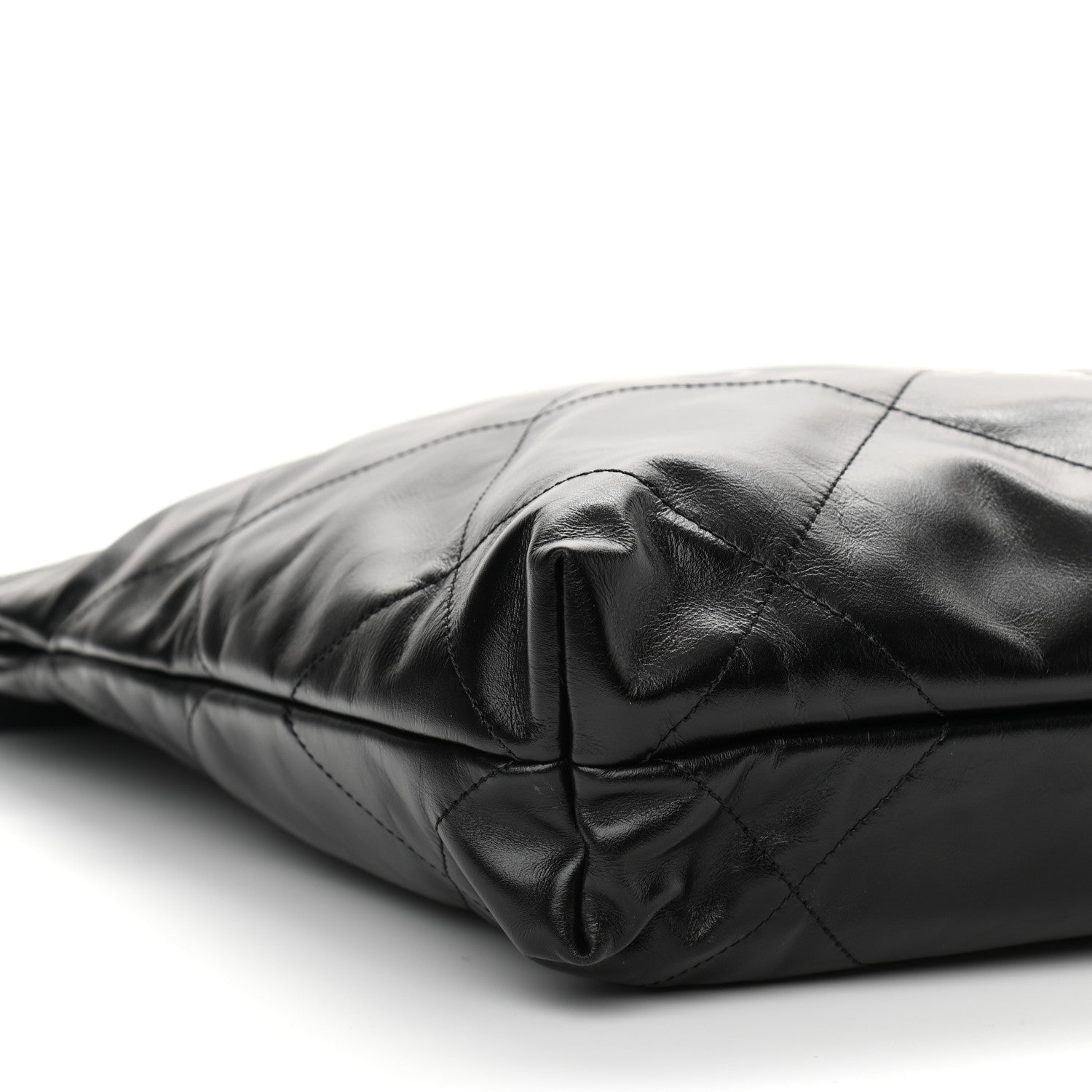 Chanel Shiny Calfskin Quilted Small Chanel 22 Black 10 of 11