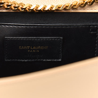 Saint Laurent Grain De Poudre Medium Monogram Kate Satchel Nude Powder 6 of 13