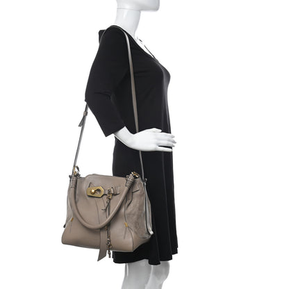 Chloe Suede Calfskin Medium Owen Bucket Bag Motty Grey 2 of 11