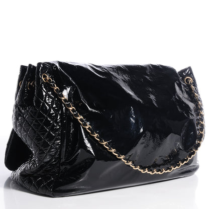 Chanel Vinyl Rock and Chain XL Flap Black 3 of 8
