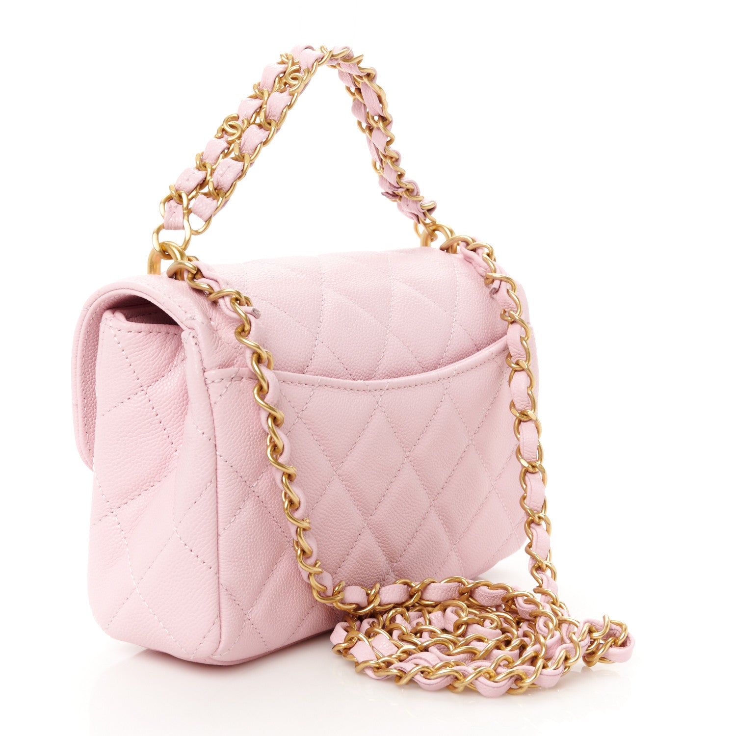 Chanel Caviar Quilted Mini Flap Light Pink 3 of 11