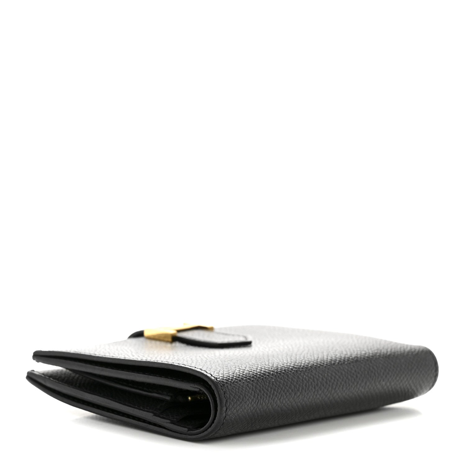 Hermes Epsom Bearn Compact Wallet Black 4 of 13