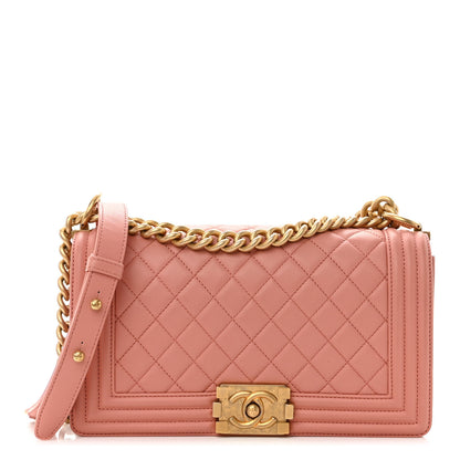 Chanel Caviar Quilted Medium Boy Flap Light Pink 1 of 10