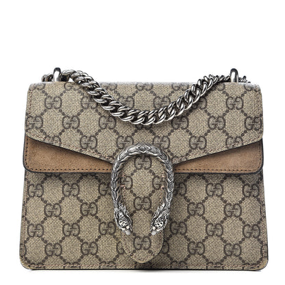 Gucci GG Supreme Monogram Mini Dionysus Shoulder Bag Taupe 1 of 14