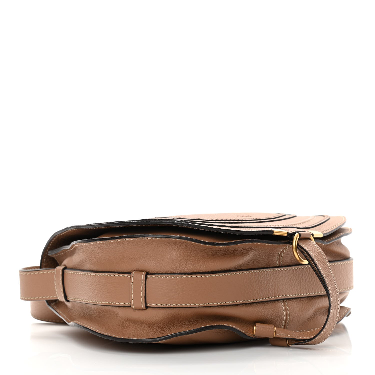 Chloe Calfskin Medium Marcie Round Crossbody Bag Nut 4 of 17