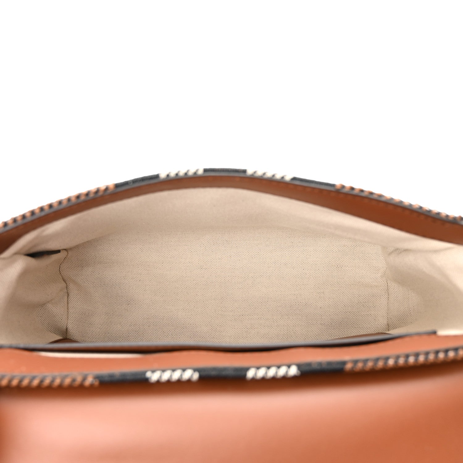 Burberry Calfskin Exaggerated Check Note Crossbody Bag Dark Birch Brown 5 of 10