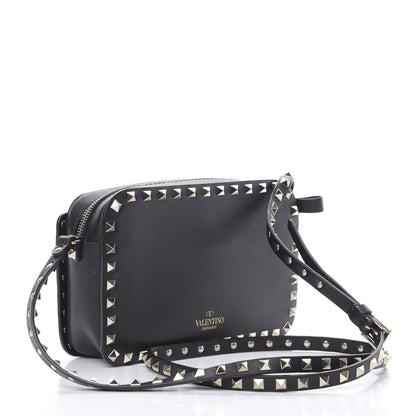 Valentino Garavani Vitello Rockstud Flip Lock Camera Crossbody Bag Black 3 of 10