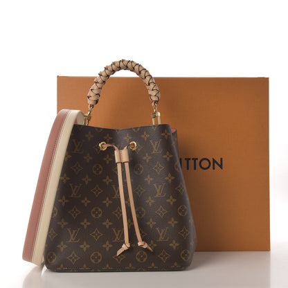 Louis Vuitton Monogram Braided Neonoe MM Peach Cream 11 of 11