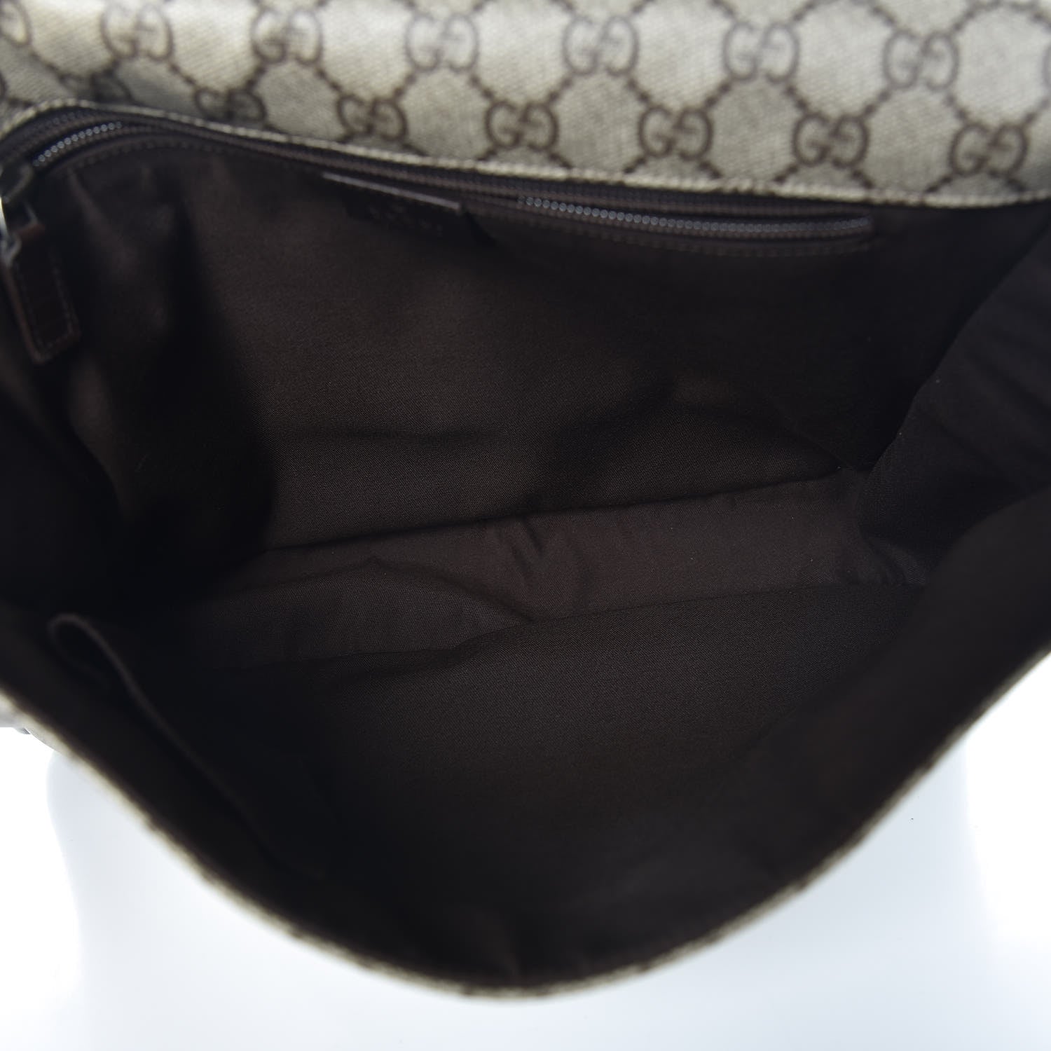 Gucci GG Plus Monogram Web Medium Flap Messenger Beige Dark Brown 7 of 9