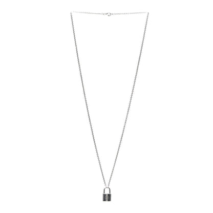 Louis Vuitton Sterling Silver Lockit Necklace 3 of 6