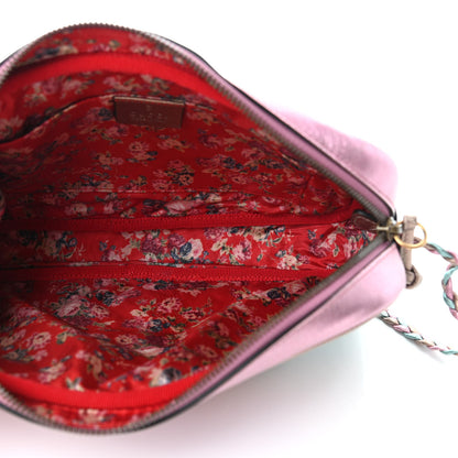 Gucci Laminated Nappa Trapuntata Small Zumi Shoulder Bag Rosa Lago Rame 5 of 10