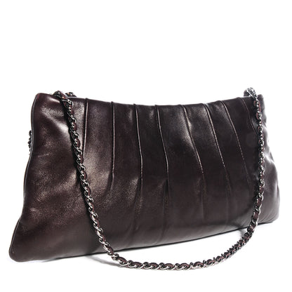 Chanel Lambskin Pleated Tassel Shoulder Bag Brown 3 of 7