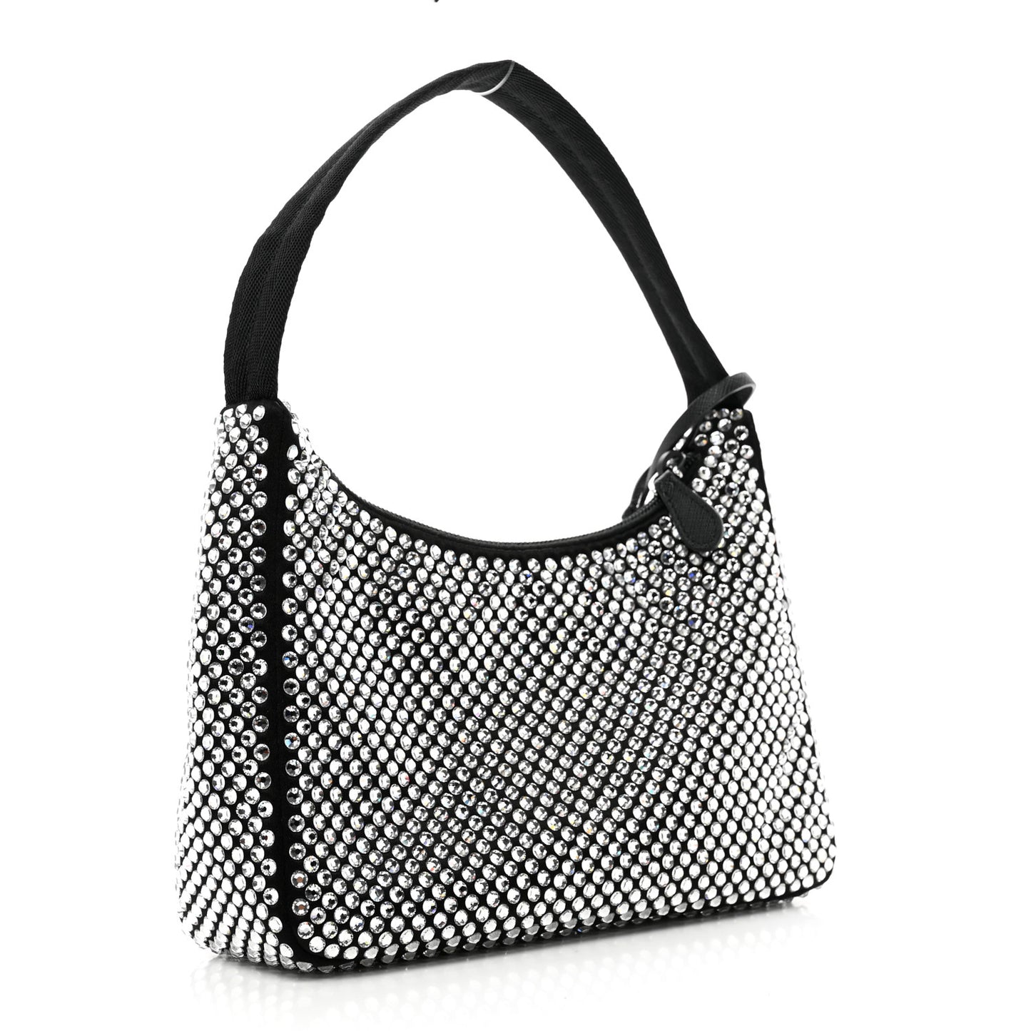 Satin Crystal Mini Re-Edition 2000 Bag Cristal