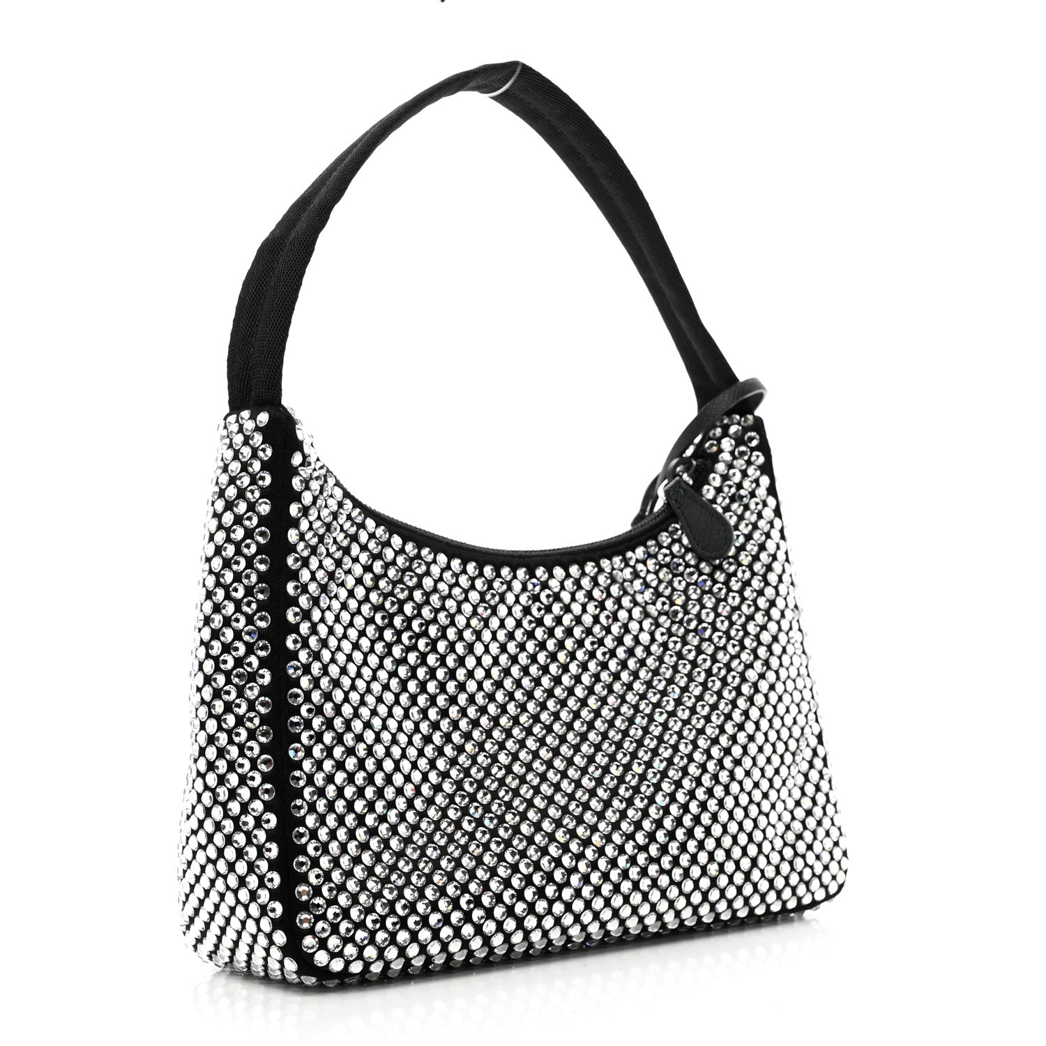 Prada Satin Crystal Mini Re-Edition 2000 Bag Cristal 3 of 8