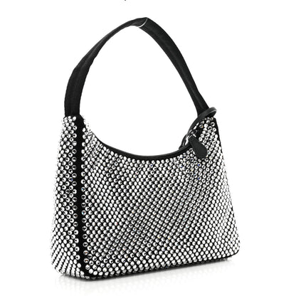 Prada Satin Crystal Mini Re-Edition 2000 Bag Cristal 3 of 8