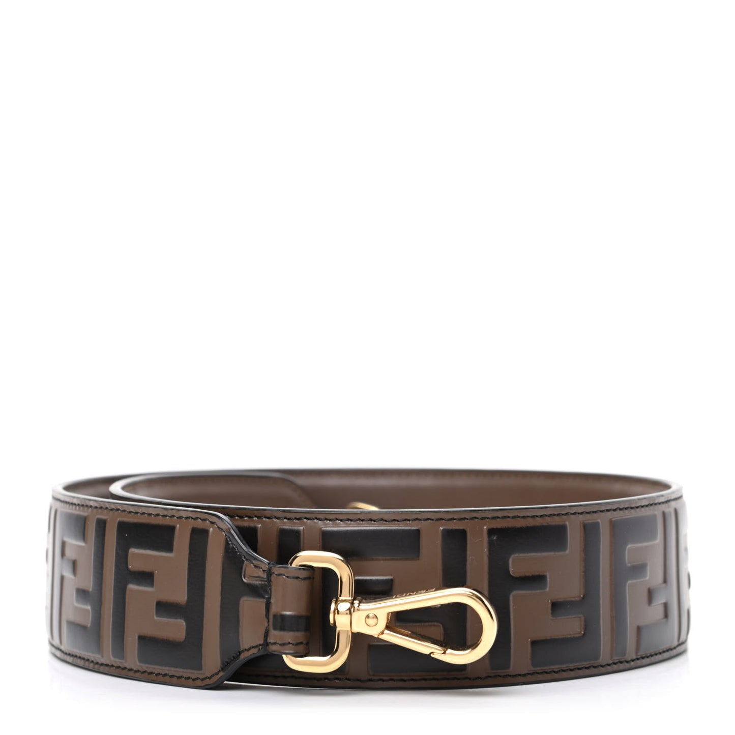 Vitello Century Bi-Color FF 1974 Embossed Strap You Maya Black