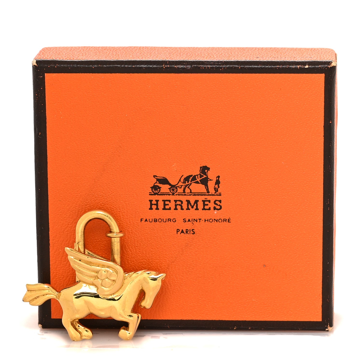 Hermes Pegasus Cadena Lock Gold 3 of 3