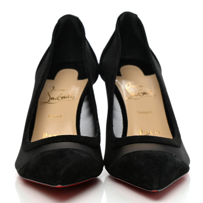 Christian Louboutin Veau Velours Rete Galativi 70 Pumps 37 Black 2 of 9