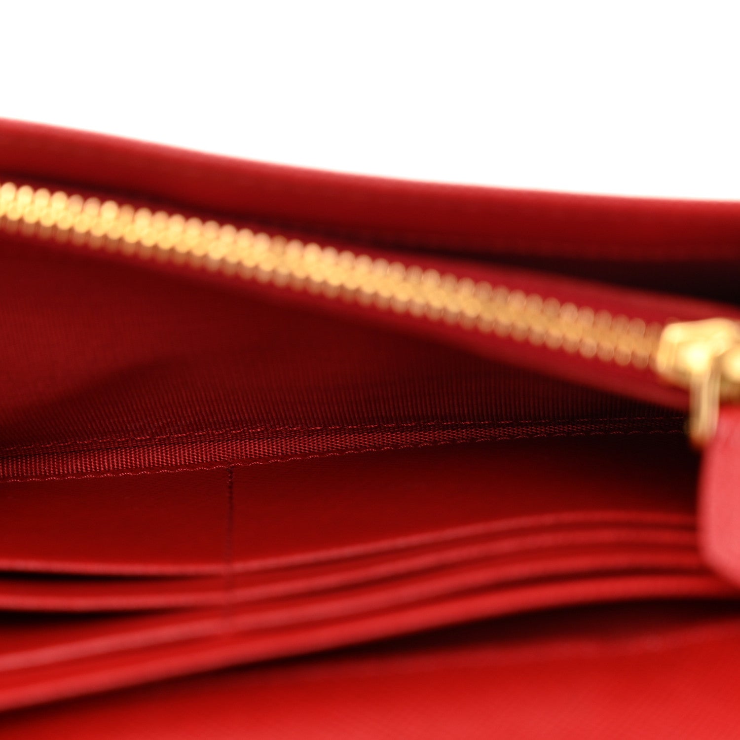Prada Saffiano Fiocco Bow Continental Wallet Fuoco 7 of 10