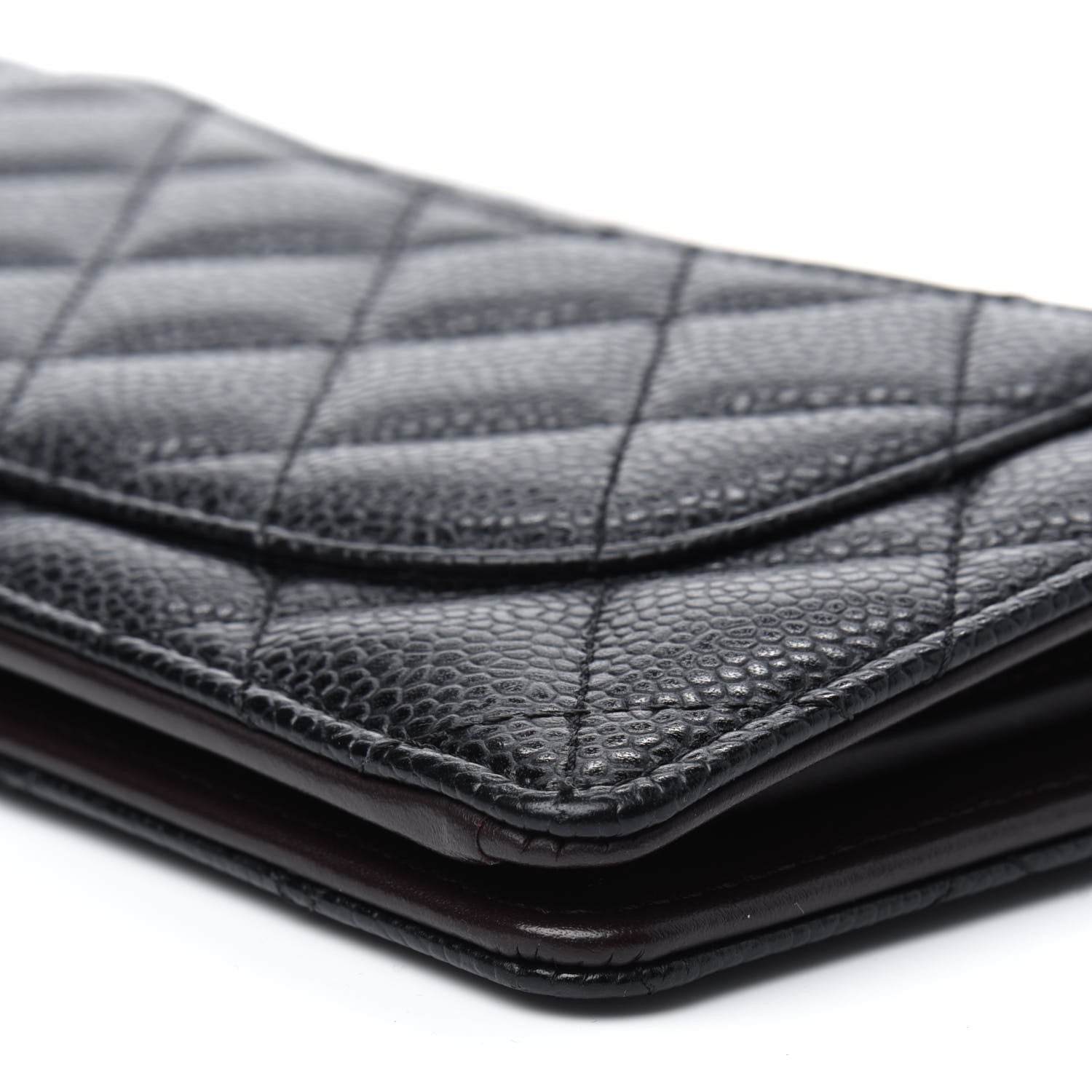 Chanel Caviar Quilted Yen Wallet Black 15 of 19