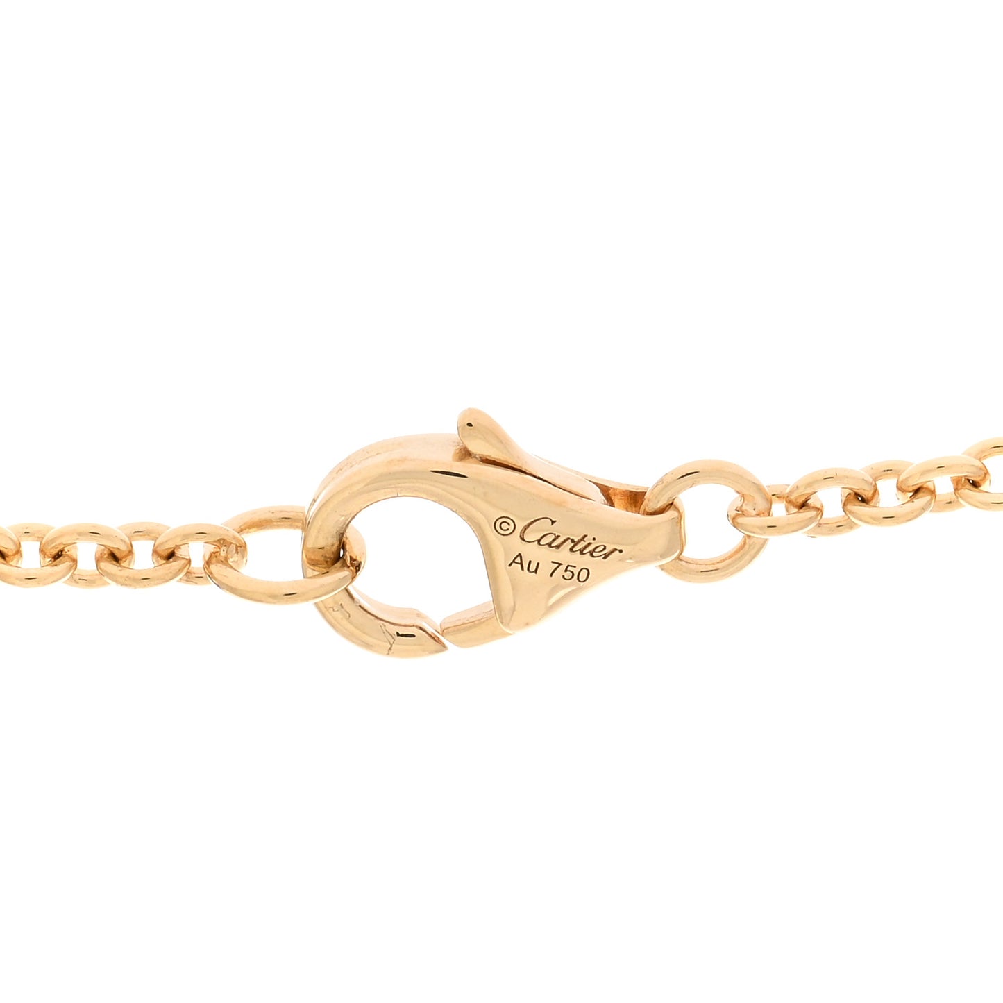 18K Yellow Gold Interlocking LOVE Necklace