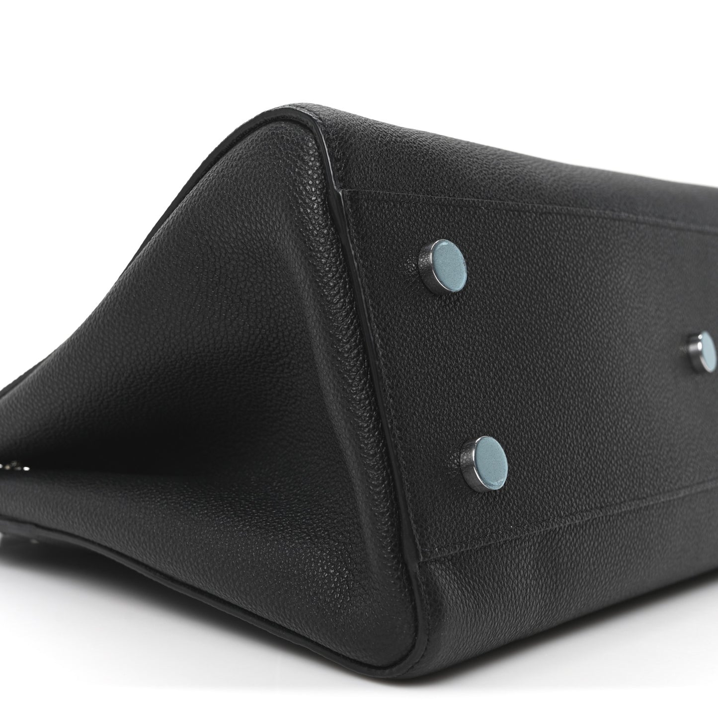 Grained Calfskin Medium Cabas Rive Gauche Black