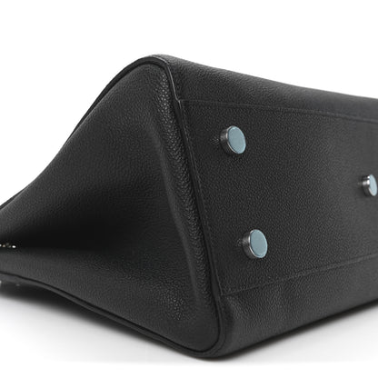 Saint Laurent Grained Calfskin Medium Cabas Rive Gauche Black 9 of 10
