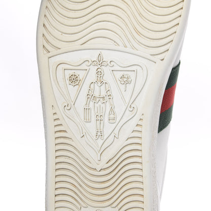 Gucci Calfskin Web Pearl Studded Womens Ace Sneakers 36.5 White 7 of 13