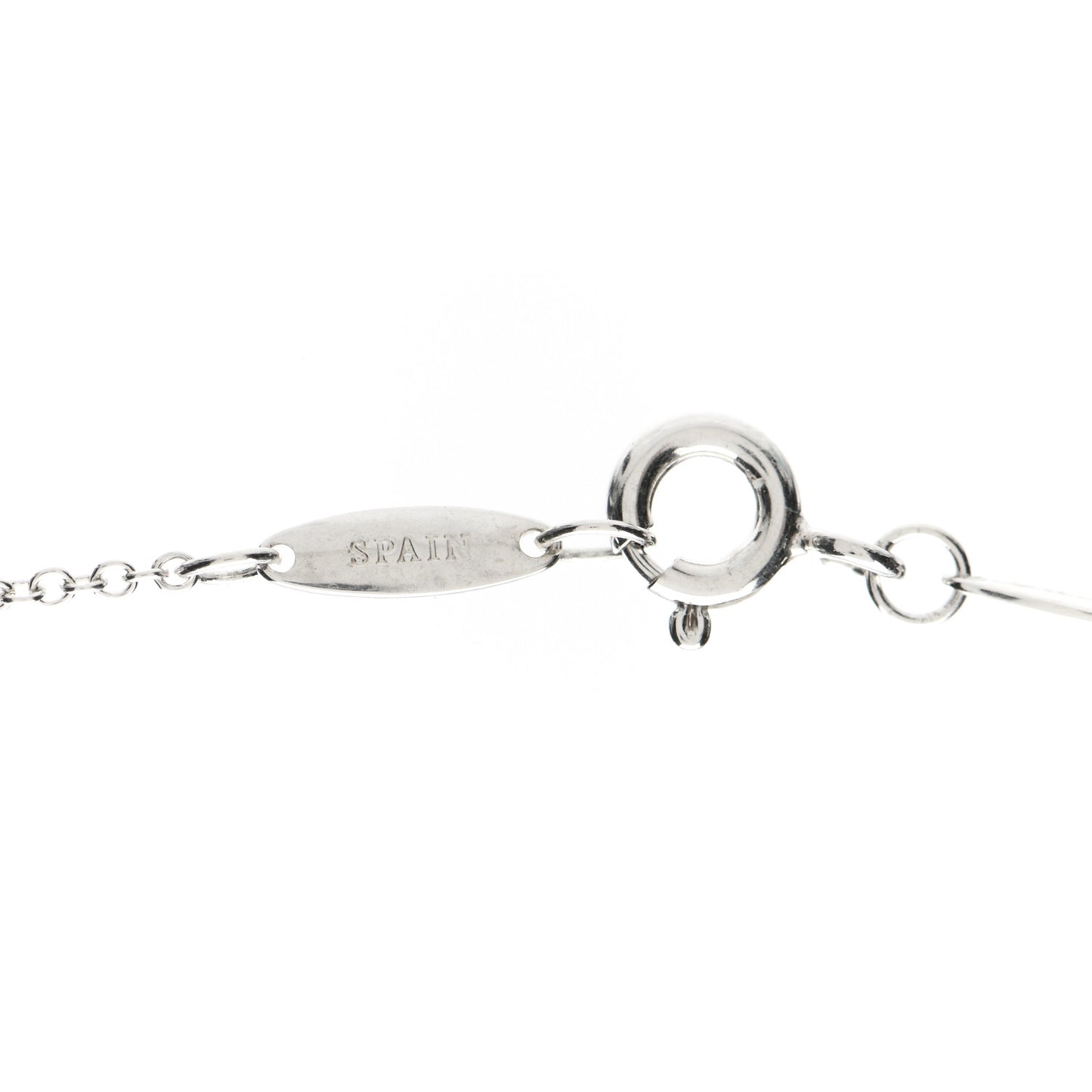 Sterling Silver Diamond .09ctw Elsa Peretti Diamonds by the Yard Three Station Necklace