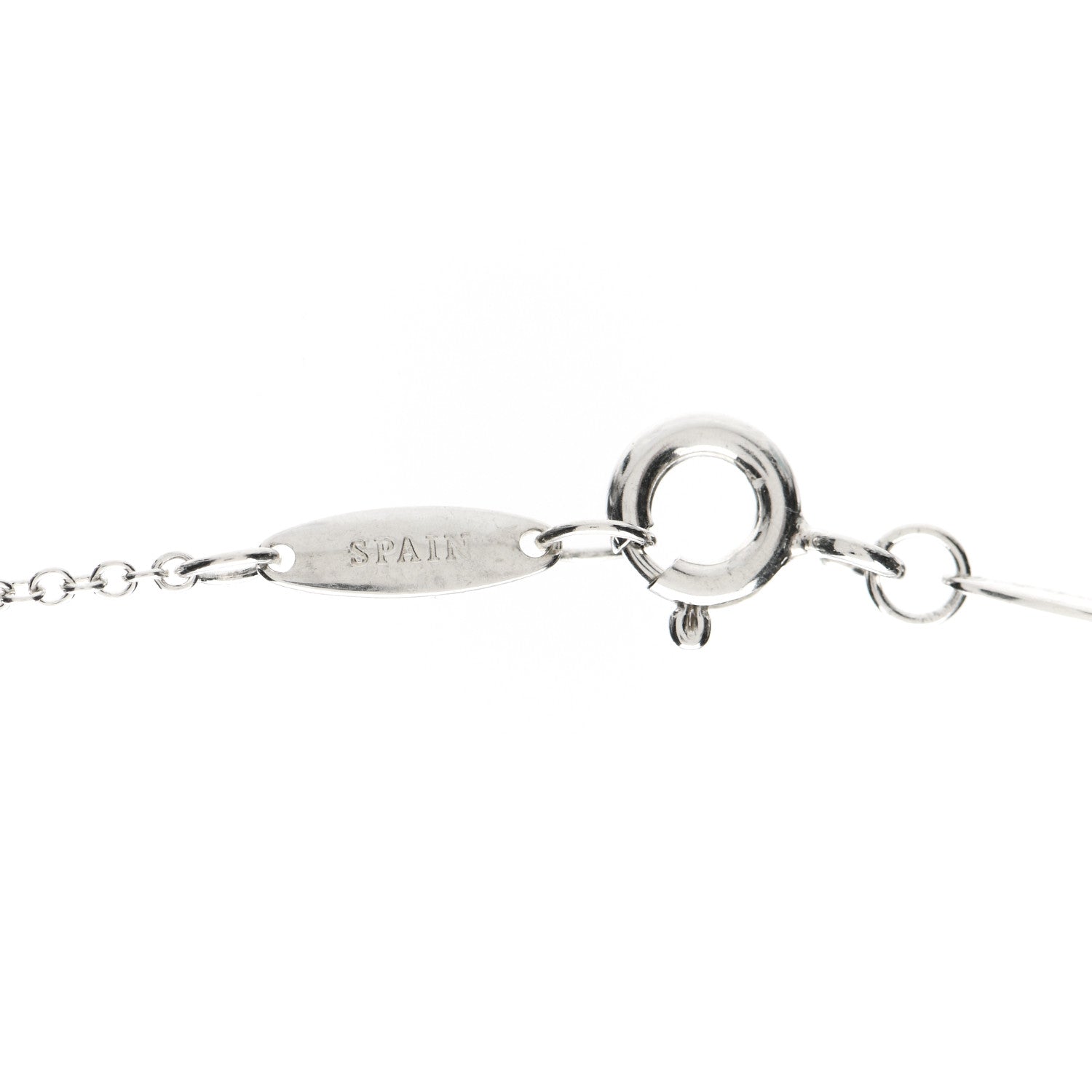 Tiffany Sterling Silver Diamond .09ctw Elsa Peretti Diamonds by the Yard Three Station Necklace 5 of 5