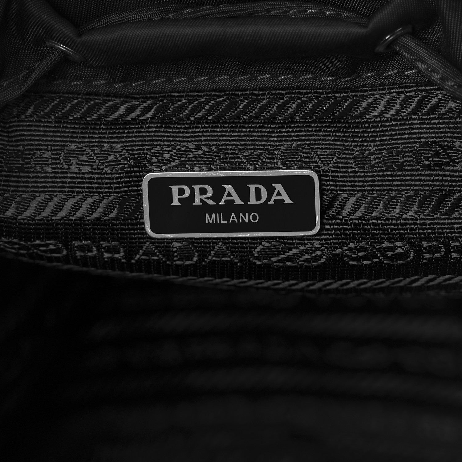 Prada Nylon Vela Mini Crossbody Backpack Black 6 of 9