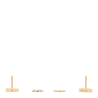 Van Cleef & Arpels 18K Yellow Gold Mother of Pearl Sweet Alhambra Earrings 3 of 5
