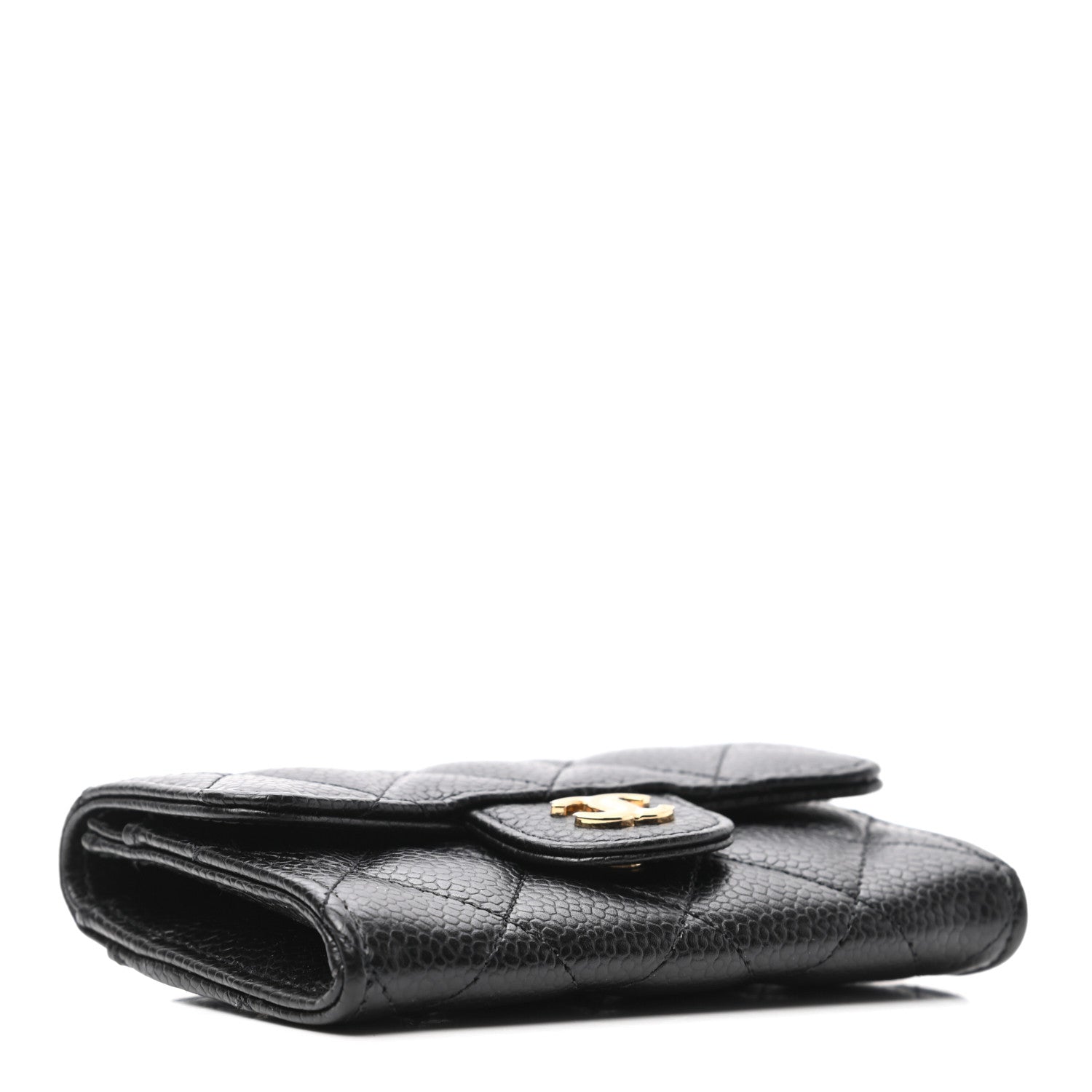 Chanel Caviar Quilted Flap Card Holder Wallet Black 4 of 8