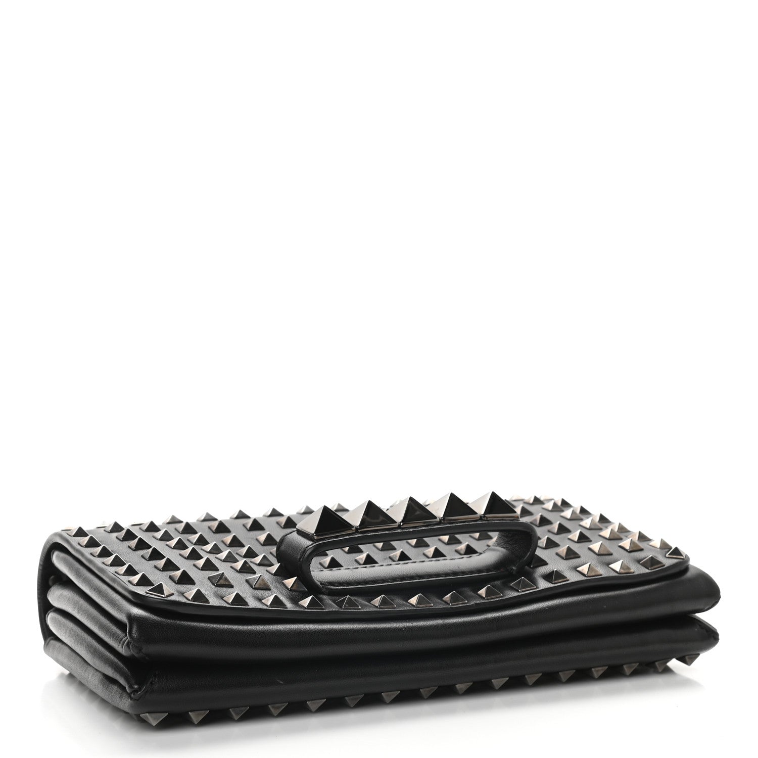 Valentino Garavani Vitello Rockstud All Over Va Va Voom Flap Bag Black 4 of 12