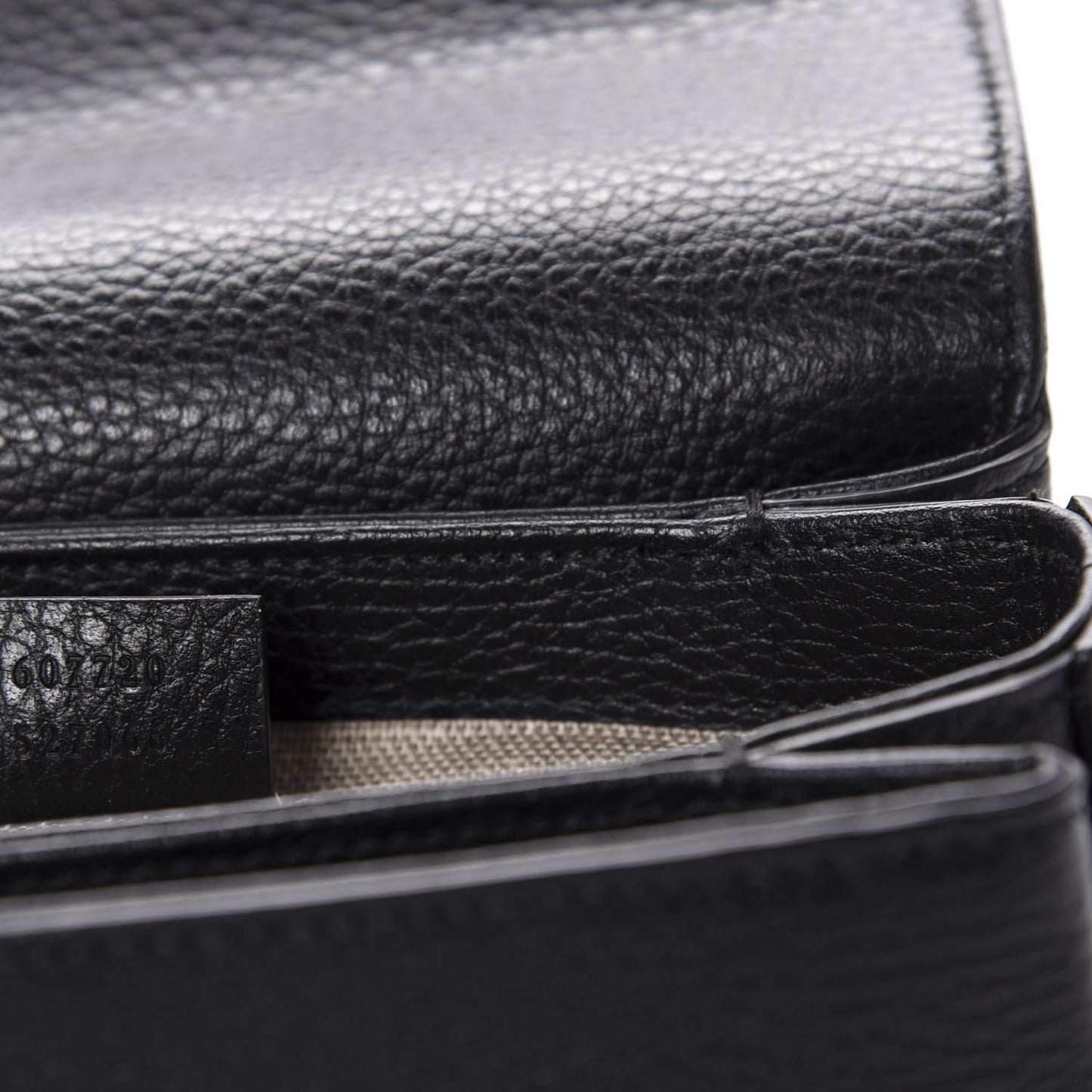 Dollar Calfskin Interlocking G Crossbody Bag Black