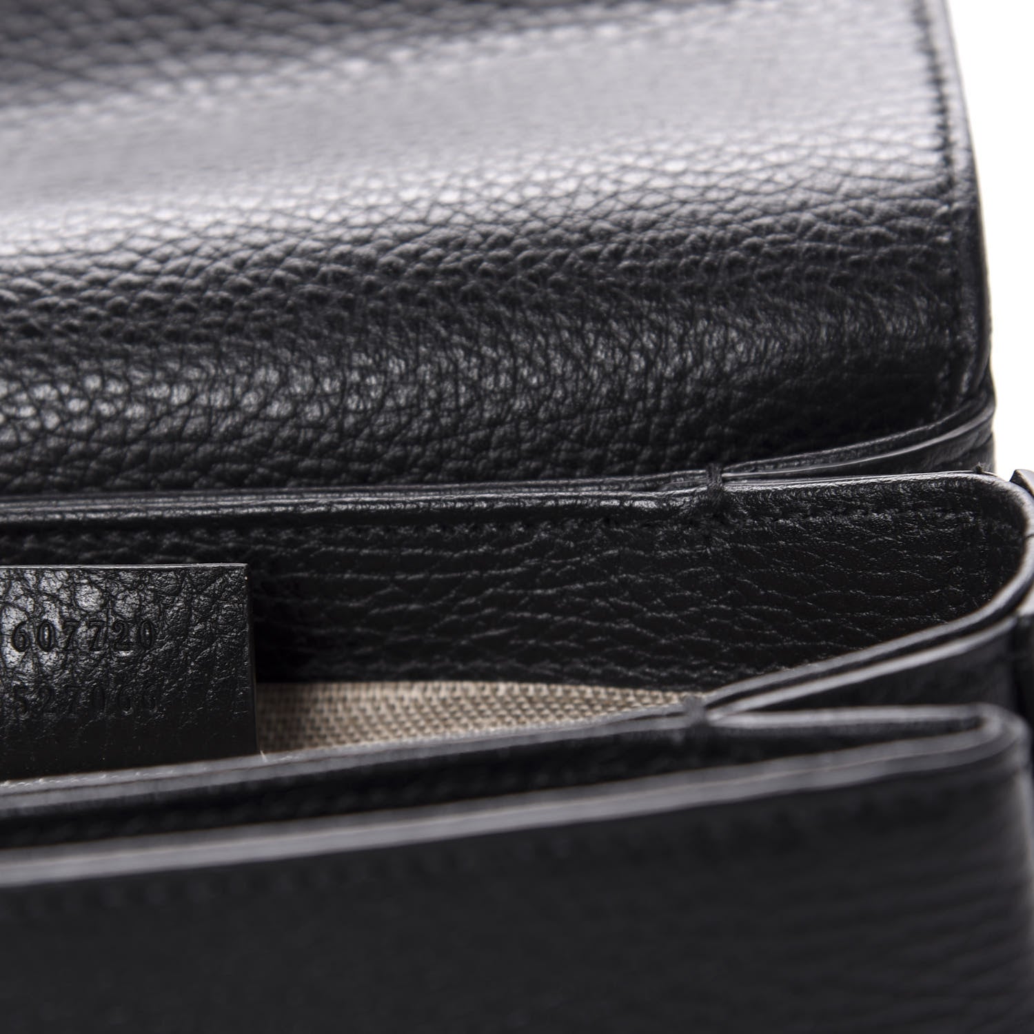 Gucci Dollar Calfskin Interlocking G Crossbody Bag Black 8 of 9