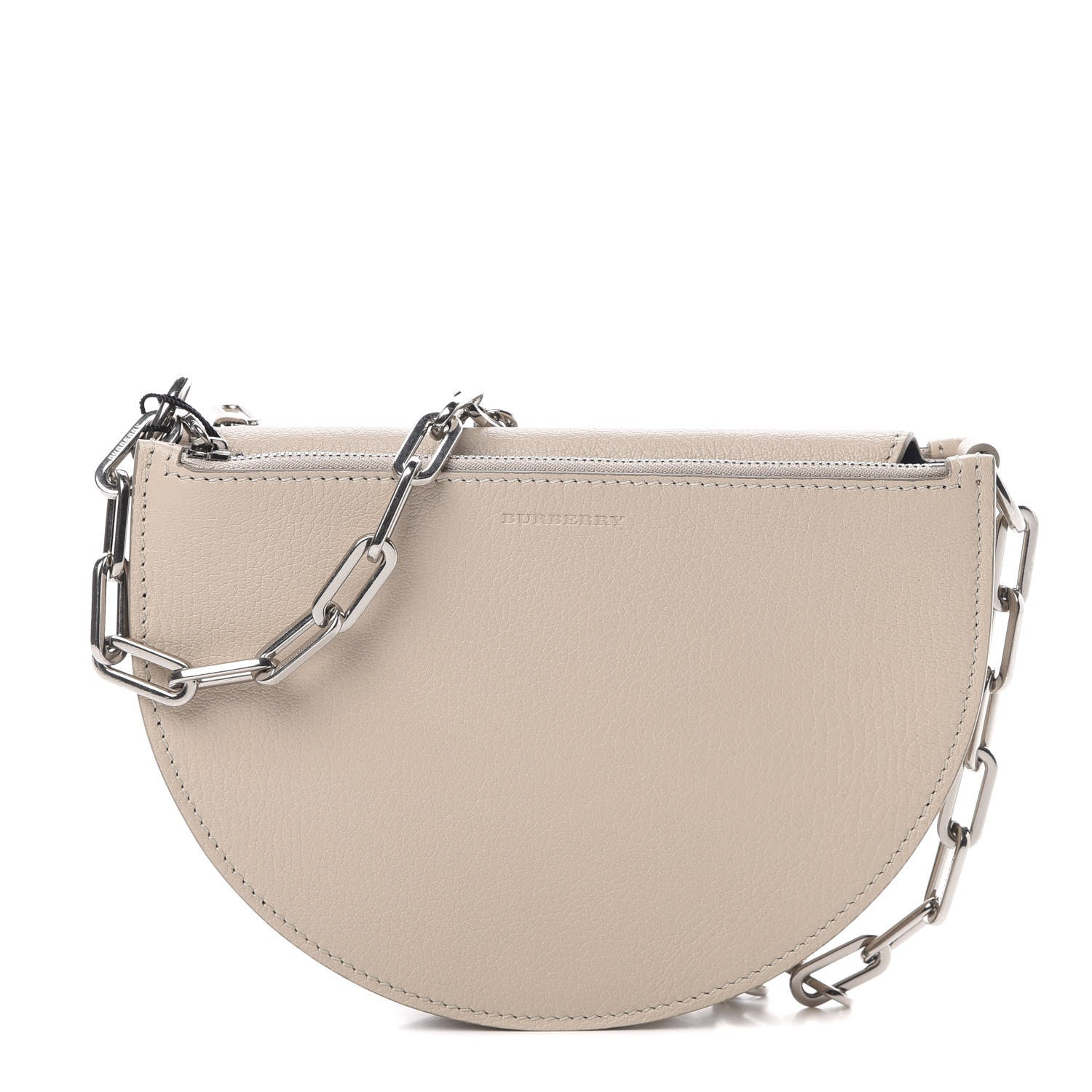 Burberry Goatskin Pecan Chain Shoulder Bag Limestone 1 of 12
